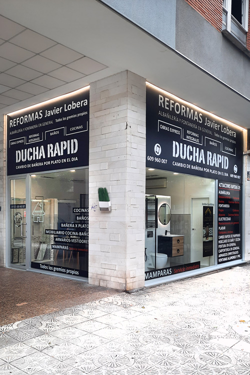 tienda exposición de baños ducha rapid amara: cambio de bañera por ducha